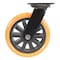 Vestil Polyurethane Swivel Caster 8 In. Diameter x 2 In. Width 902 Lb. Capacity Orange/Black CST-BN-8X2PUP-S - alternate 5